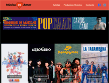 Tablet Screenshot of musicaesamor.com